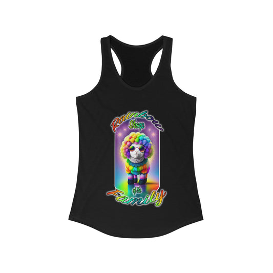 Women's Rainbow Sheep Racerback Tank